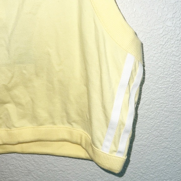 Adidas Originals Almost Yellow Cropped Lightweight Raceback Tank Top NEW - Picture 3 of 11